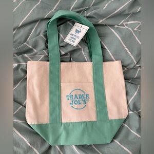 Trader Joe’s Mint Mini Canvas Tote Bag